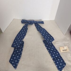 VTG Longaberger Fabric Bow - C Blue #238093 NEW in Original 1990's Bag